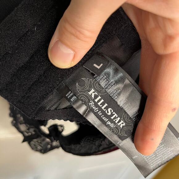 Burgundy velvet killstar bra - Picture 6 of 6